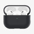 ACS05479 - Apple AirPods Pro 2 Case Silicone Fit + strap in black showing the front and side with strap